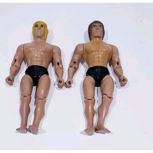 Lot Of 2 Vintage Karate Defenders KO Action Figure Ninja Warrior 80s BY IMPERIAL